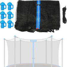 Replacement Trampoline Enclosure Net for 6 Poles - Weather-Resistant Safety Net
