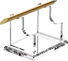 2 Tier Acrylic Pen Holder Display Stand, Fountain Pen Pencil Makeup Brush Rack,