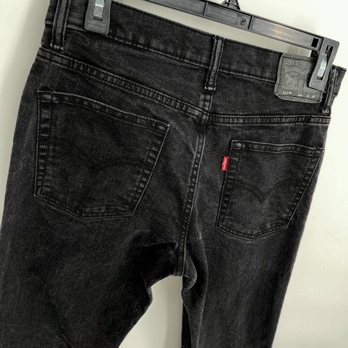 Levi's 511 Black 5 Pocket Skinny Leg Cotton Blend Jeans Boys Youth Sz 18R 29x29 - Picture 4 of 6