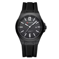 Montre Pour Homme CURREN 8467 Casual Affaires Bracelet En Caoutchouc Noir