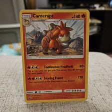 Camerupt Pokemon TCG SM Crimson Invasion Rare Card #14/111