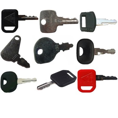 Set of Nine (9) - Popular Keys Fits John Deere Heavy Equipment AM131841 GY20680