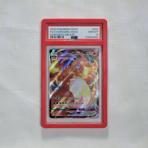 🔥 Pokemon TCG 🔥 Charizard VMAX #020 🔥 SWSH Darkness Ablaze Full Art PSA 10 🔥