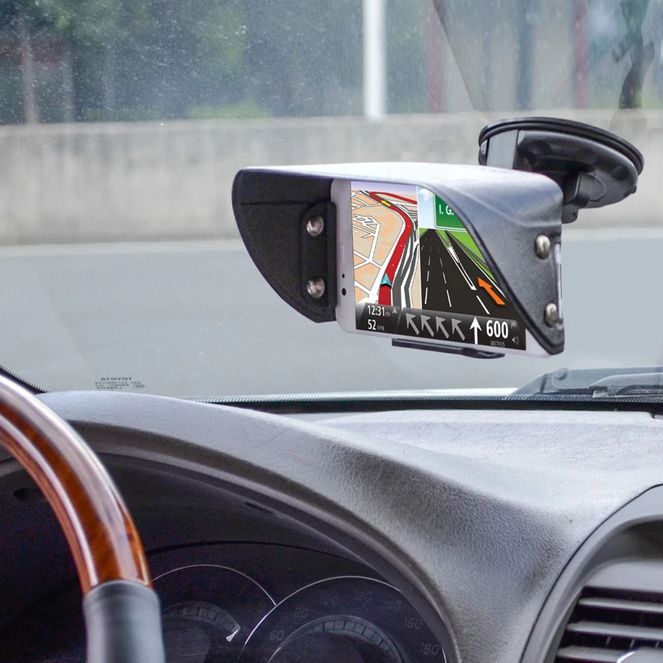 Black Phone Sun Shade Screen Protector for 5.3 to 6.1 Inch Smartphones - Image 3 of 4