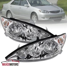 Headlights Fits 2005-2006 Toyota Camry Replacement Head Lamps Left+Right 05-06