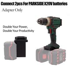 2 in 1 Battery Converter Adapter for PARKSIDE 20V Battery Impact Drill Wrench