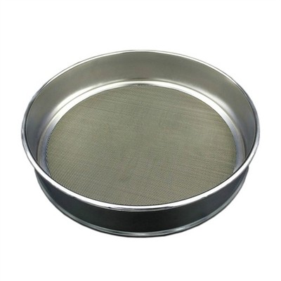 Integrated Test Sieve 304 Stainless Steel Dia 30cm Wire Mesh Filter Various Mesh