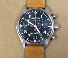Alpina Startimer Swiss 44mm Steel Chronograph AL372X4S26 US Seller