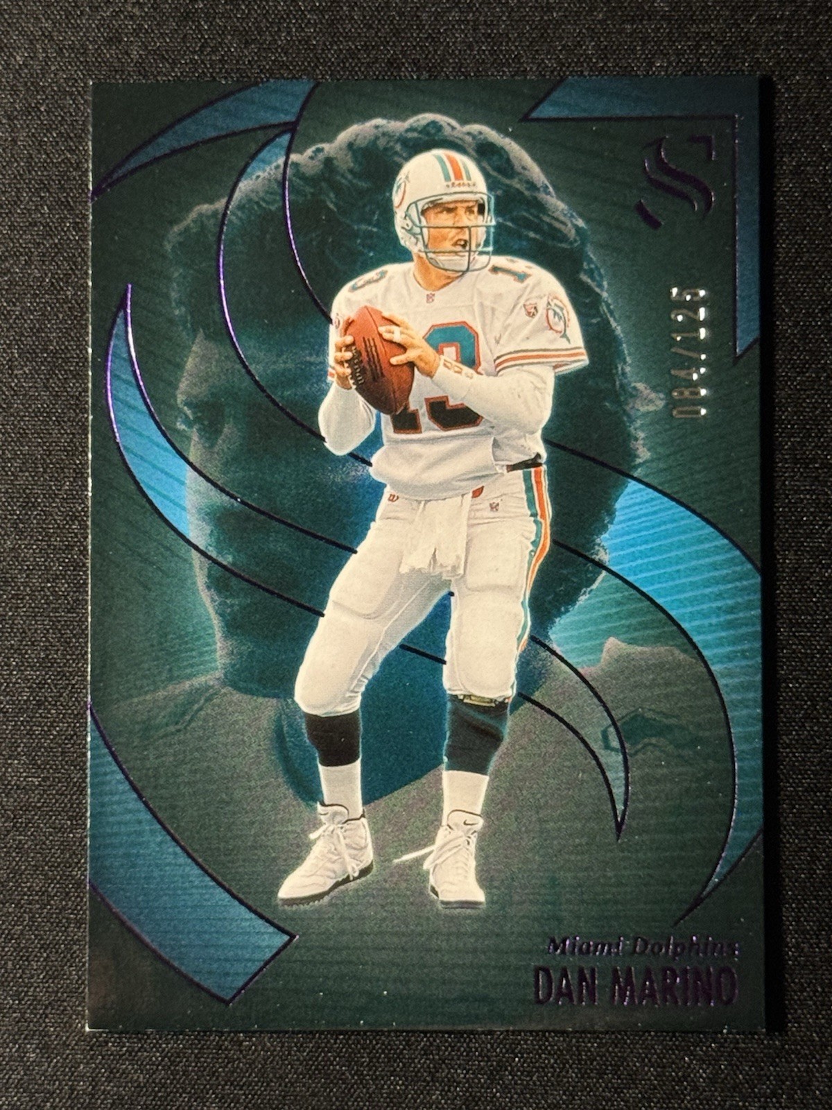 2025 Panini Silhouette Dan Marino Purple #/125 Dolphins