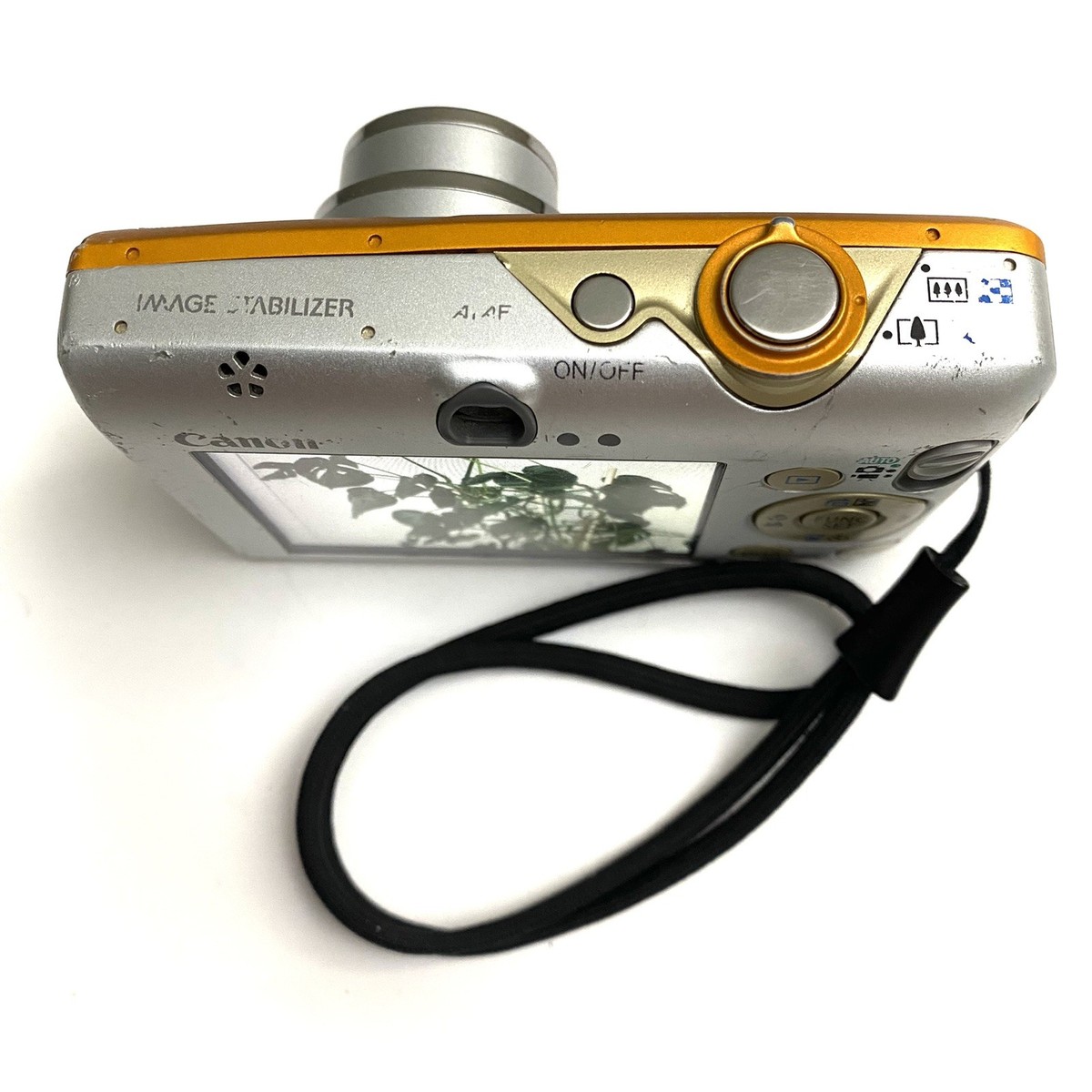RARE Canon PowerShot SD1200 IS Digicam ORANGE - TESTED W/ Box