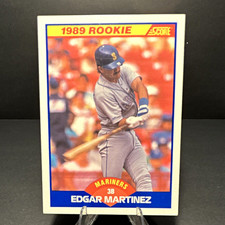 SCORE 1989 Score Edgar Martinez Seattle Mariners #637 Rookie MLB Baseball Card. rookie card picture
