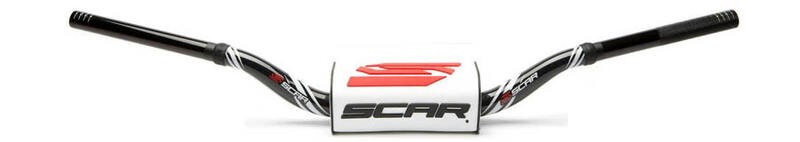 Guidon SCAR O² Low noir réduit la fatigue des bras en moto