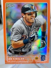 2015 Topps Chrome - Ian Kinsler 93 Orange Refractor 25