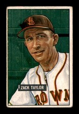 1951 Bowman #315 Zack Taylor MG G/VG X3585881