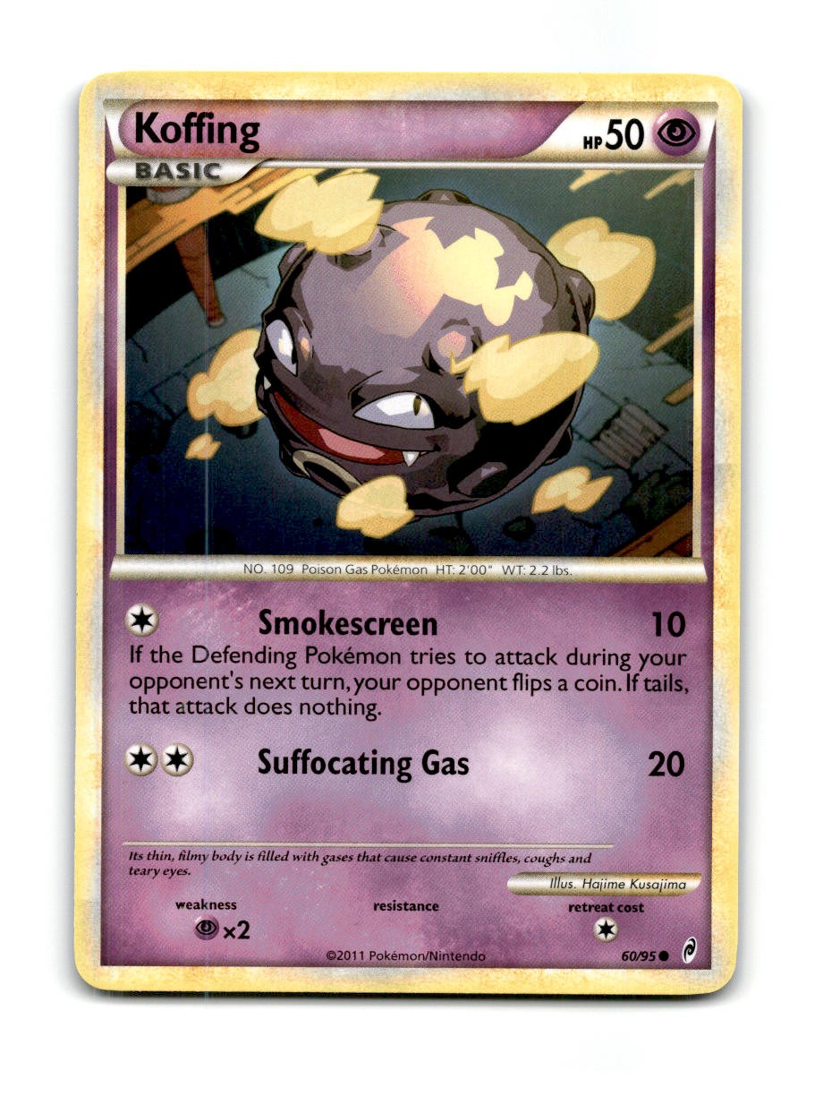 Koffing 60/95 Common Call of Legends Pokemon Near Mint ~01831