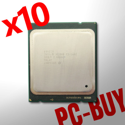 LOT of 10 Intel Xeon E5-1603 2.80GHz 10MB L3 Socket LGA2011 CPU Processor SR0L9