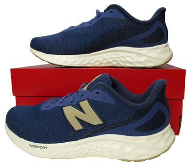 New Balance Arishi Fresh Foam V4 Blue/Beige Mens Sz 10.5 4E Wide Running Shoes