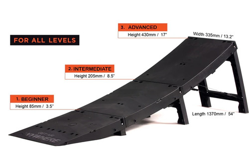 JUMPACK Portable Bike Jump Ramp – Adjustable MTB/BMX Trick Ramp ...