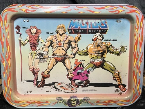 Masters of the Universe 1982 TV Dinner Tray Very Good Condition Vintage He-Man