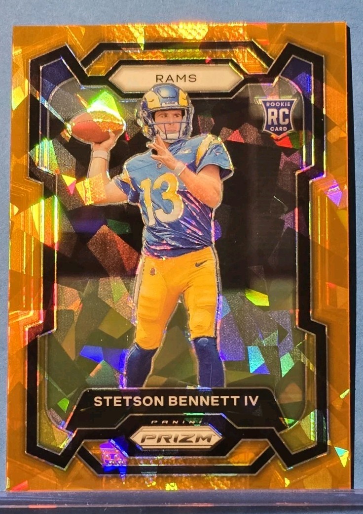 2023 Panini Prizm - Rookies Stetson Bennett #358 Orange Ice Prizm (RC)
