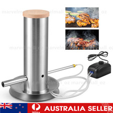 Electric BBQ Cold Smoke Generator with Lid & Air Pump Smoker Box Stainless Steel