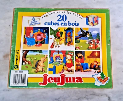 ANCIEN JEU DE CUBES EN BOIS MADE IN FRANCE JEU JURA - Photo 1/2