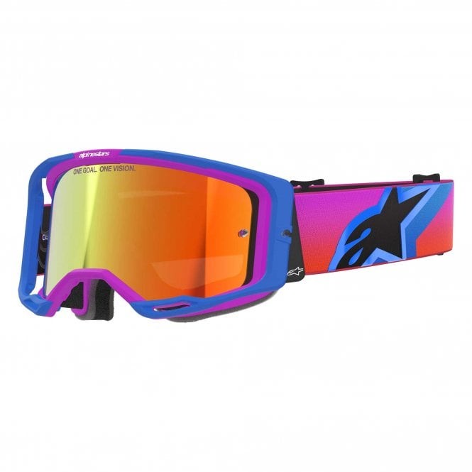 Alpinestars (MX26) Goggles - Vision 8 CORP - UCLA Blue/Purple/Orange w/Red Lens
