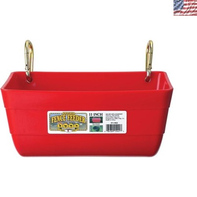 Little Giant  Heavy Duty Clip-On Pig Feeder - 4.5 Quart Mountable Bucket, Red