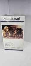 Wonderart Latch Hook Kit 24"X34" Lab Puppies 426166 New In Sealed Box