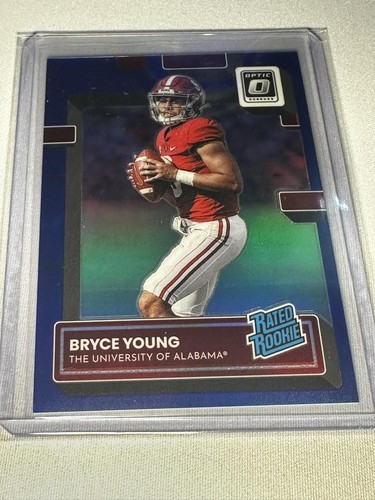 2023 Panini Chronicles Draft Picks #1 Bryce Young Donruss Optic Blue #/99