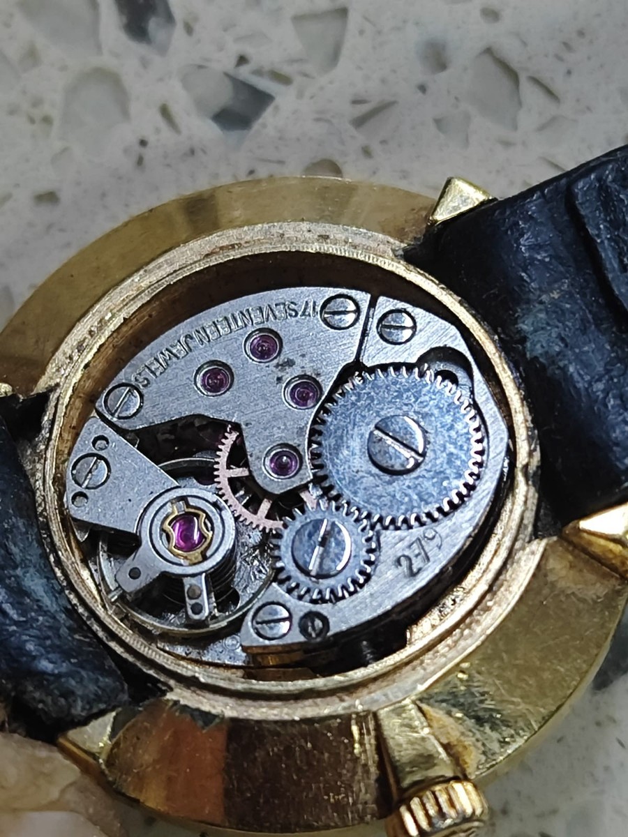 MICHEL HERBELIN Lady watch hand Winding GOLD PLATED France Not