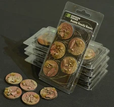 Gamers Grass: Battle Ready Bases: Badlands 40mm Round (x5)
