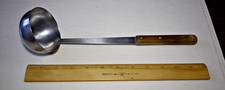 Vintage Marcrest Co Soup Ladle Stainless Wood Handle Made in USA