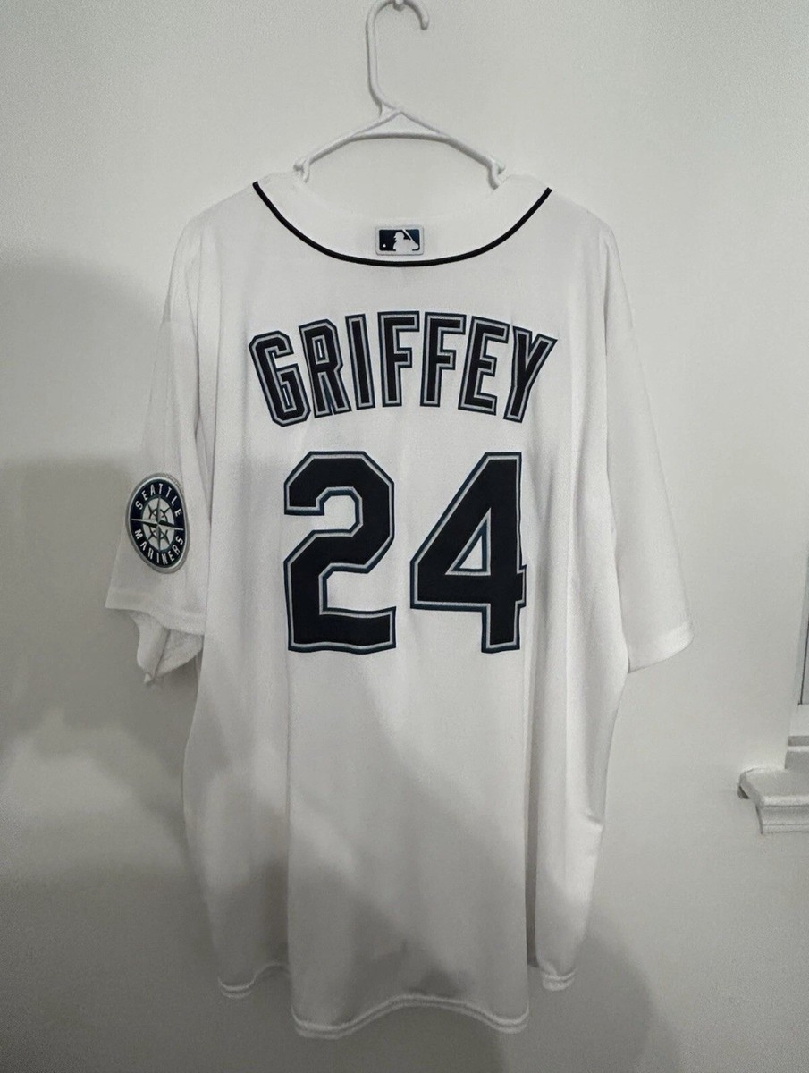 Nike Seattle Mariners Ken Griffey Jr #24 White Jersey Men's | eBay