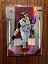 2004 Leaf Certified Materials Adam Dunn Red Mirror Dual Jersey Relic /250