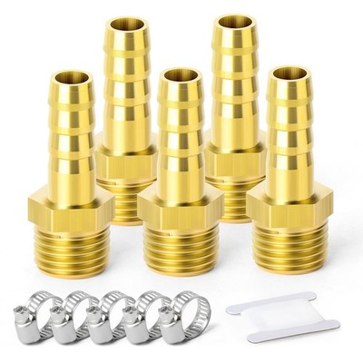 Messing Schlauch Barb Fitting 14mm Barb auf 3/8 Zoll Male BSP Adapter（Pack vo...