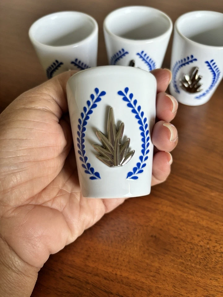 Juego de 4 vasos de chupito de tequila Talavera, regalo perfecto para los amantes del tequila Foto 4 de 4