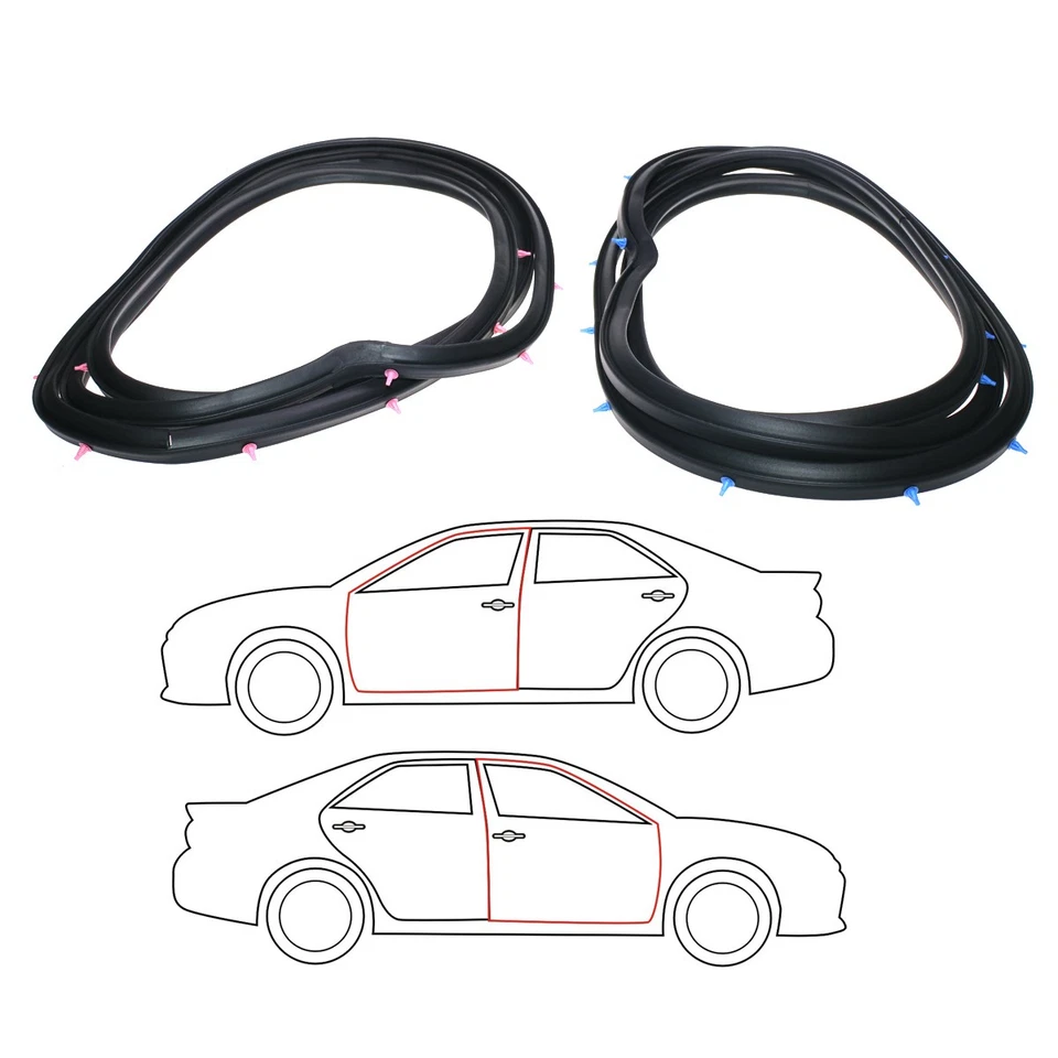Conjunto de tiras meteorológicas porta frontal novo ajuste Suzuki Forsa Kei Swift SA310 SA413 1985-1988 - Imagem 4 de 4