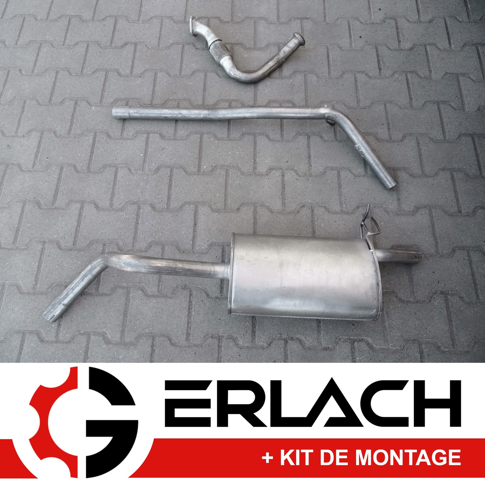 Silencieux echappement Kangoo 1 1.9 D haute durabilite acier 3550