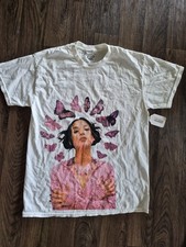 Olivia Rodrigo Official 2022 Sour Tour Butterfly Merch Shirt Sz M White Concert