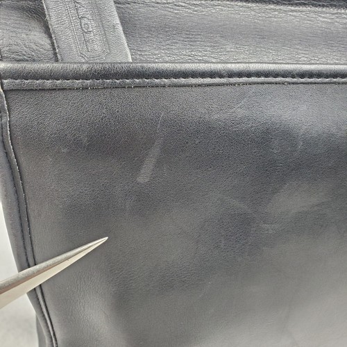 Vintage Coach Beekman Umhängetasche Aktentasche schwarz Leder Nr. 0856-308 - Bild 9 von 23