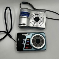 Lot of 2 Digital Cameras Olympus FE-210 Kodak EasyShare M531 Untested