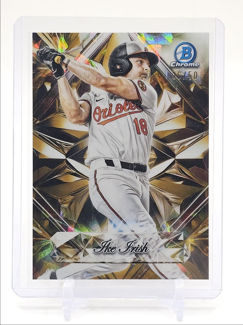 IKE IRISH 2025 BOWMAN CHROME DRAFT SAPPHIRE SELECTIONS GOLD /50 Q4920