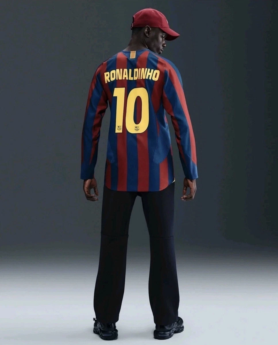 FC BARCELONA 2005-2006 Ronaldinho 10 camiseta shirt trikot maillot maglia L EUR 499,95 - ES