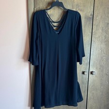 Lane Bryant Black Dress with Strappy Neckline