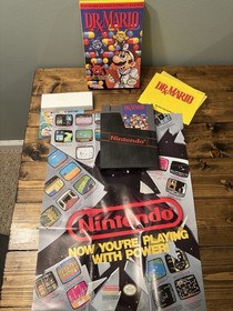 NES Dr. Mario Complete in Box with Manual, Sleeve,  Styrofoam insert