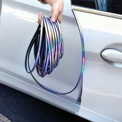 16ft Car Door Protector Rubber Edge Trim Guard Molding Seal Strip Scratch Black