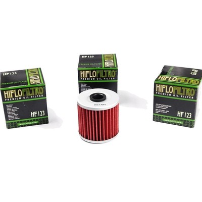 3x Hiflo Ölfilter HF123 für Kawasaki KEF 300 B Lakota Sport