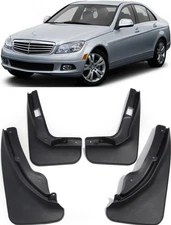 Genuine Splash Guards Mud Flaps For 2008-2010 Mercedes Benz C Class W204 Sedan