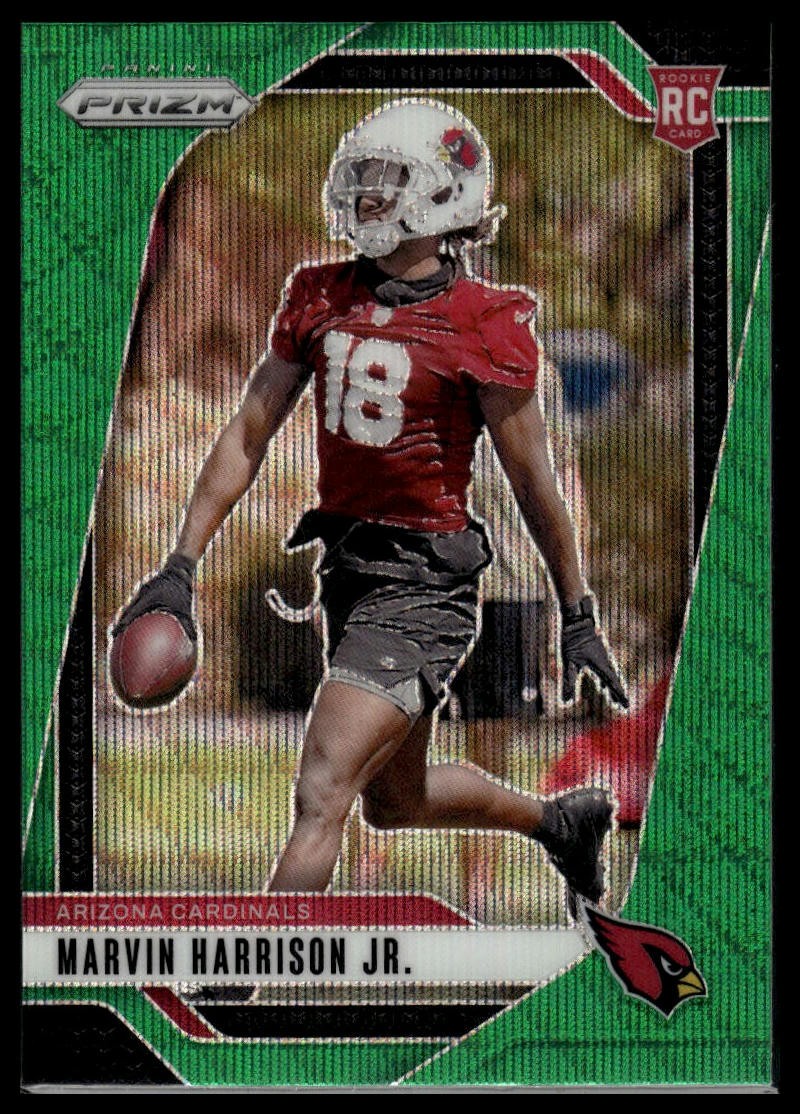 2024 Panini Prizm #375 Marvin Harrison Jr. Green Wave Rookie RC